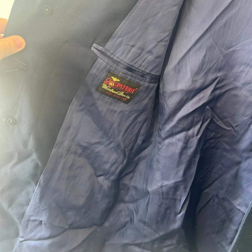 American Craftsman Patriot Weintraub Bros Military Blazer Navy Blue Uniform Coat